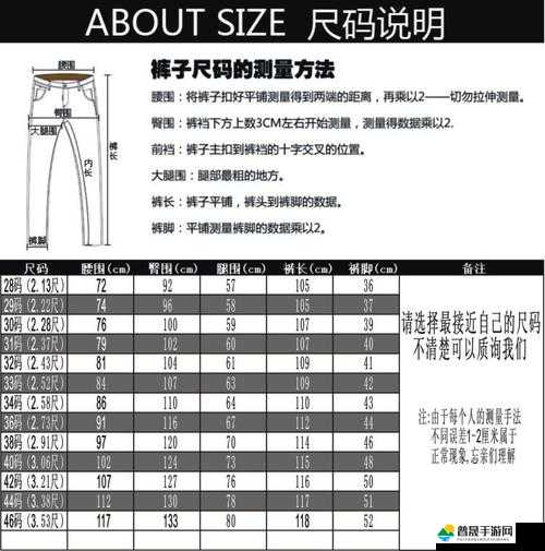 国产尺码和欧洲尺码表 2023 对比分析及其差异与应用探讨