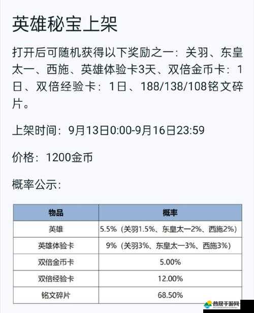 2021年王者荣耀游戏内积分夺宝活动所有打折时间详细一览